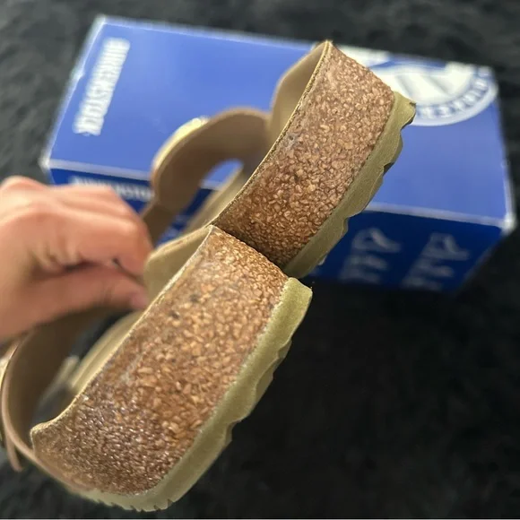 BIRKENSTOCK Madrid big buckle green gold sandals shoes women’s eur 39 new - Picture 5 of 7